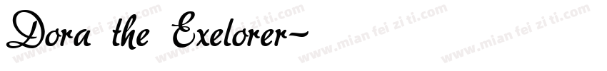 Dora the Exelorer字体转换